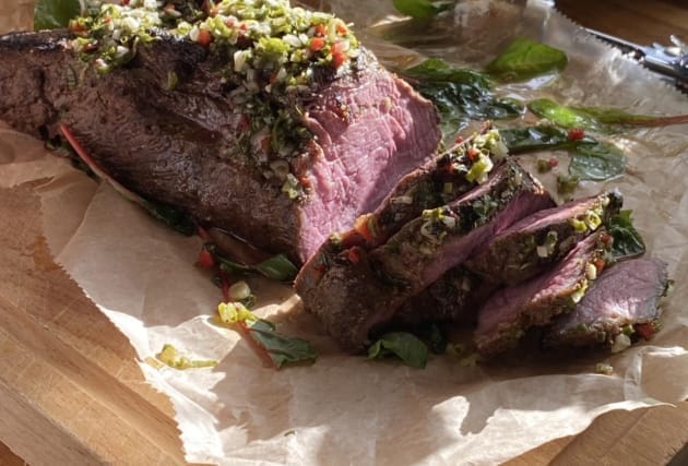 Mjaðmasteik af Angus frá Gunnbjarnarholti