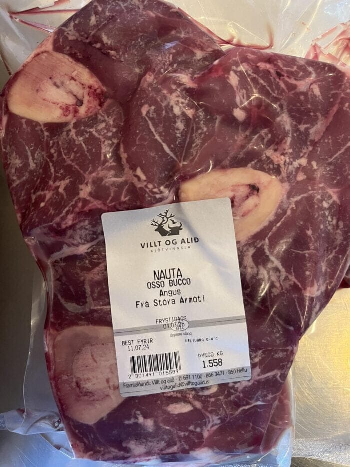 Osso bucco af 100% Angus frá Stóra-Ármóti