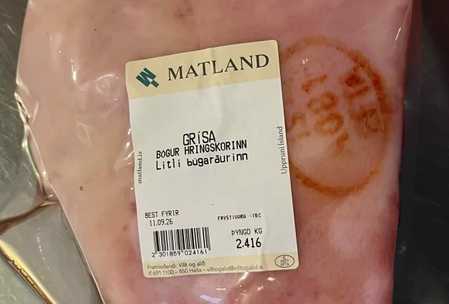 Hringskorinn 1/2 grísabógur frá Litla búgarðinum