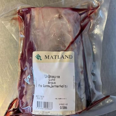 Fersk nautalund af Angus frá Gunnbjarnarholti