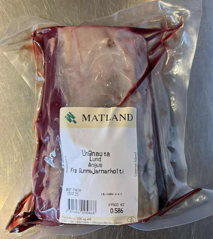 Fersk nautalund af Angus frá Gunnbjarnarholti