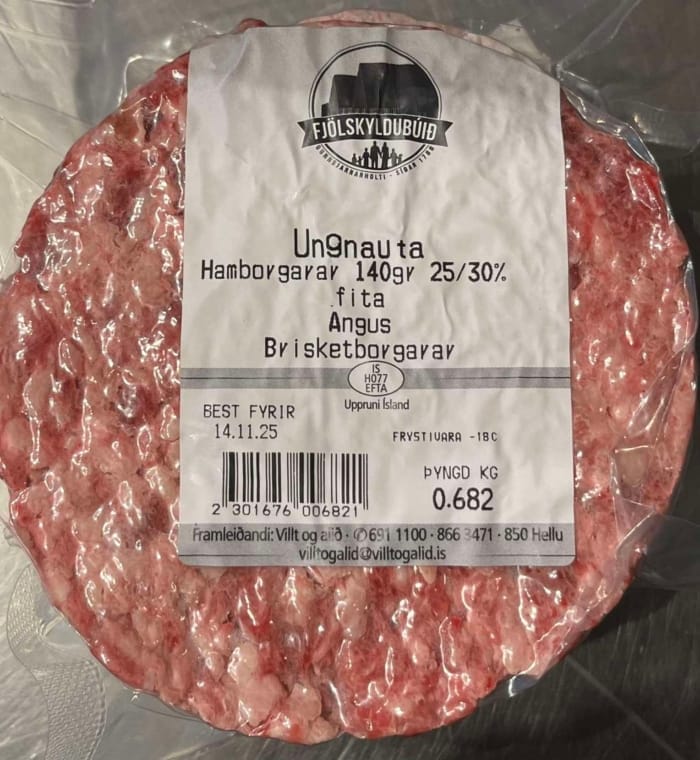 Brisketborgarar (25-30%) af Angus frá Gunnbjarnarholti - 10 stk. - Image 2