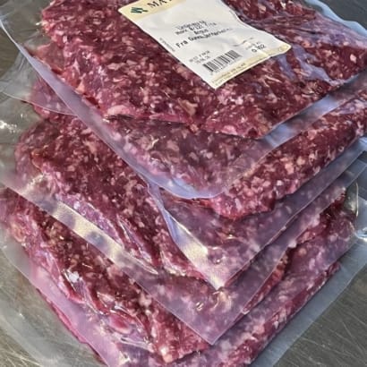 Litlir pakkar af ungnautahakki (8-12%) Angus frá Gunnbjarnarholti - 5 x 300g