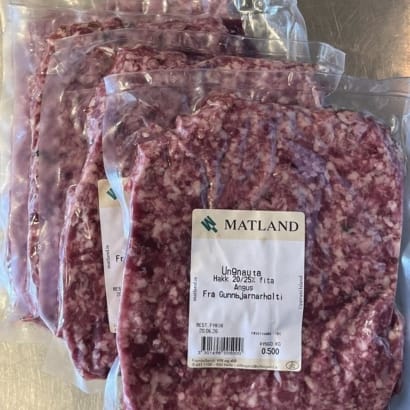 Ketóhakk (20-25%) Angus frá Gunnbjarnarholti