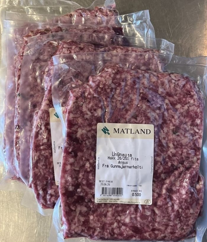 Ketóhakk (20-25%) Angus frá Gunnbjarnarholti