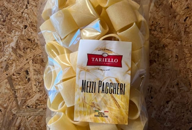 Mezzi Paccheri pasta frá Tariello - 1 pk.