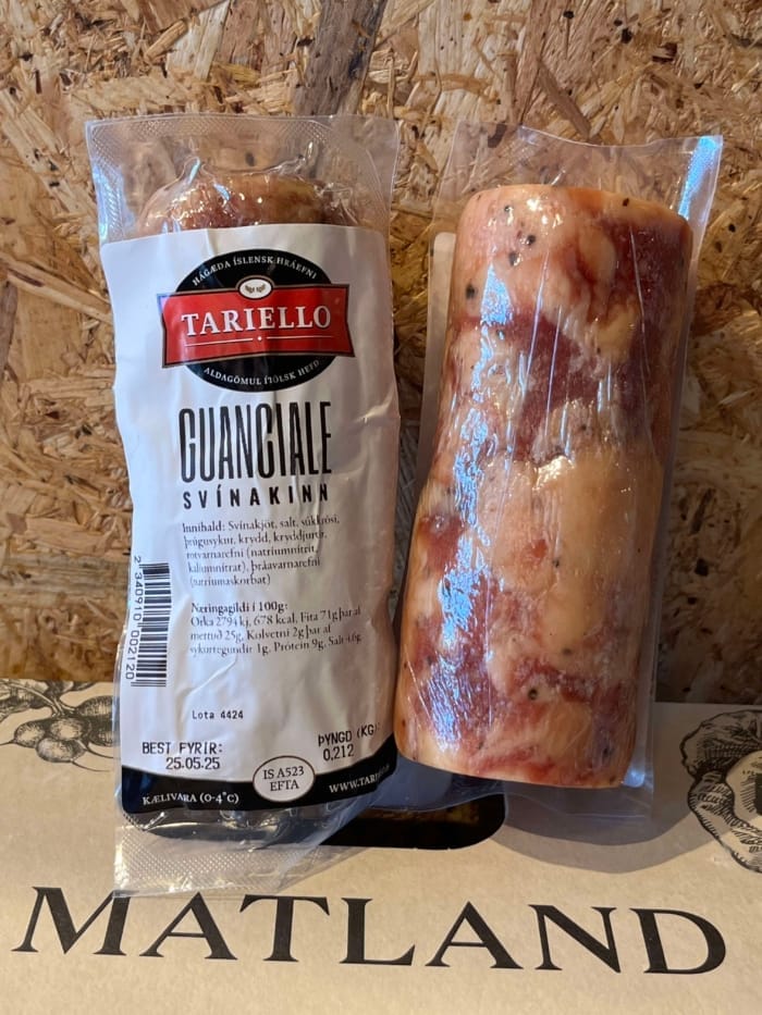 Guanciale - svínakinn frá Tariello - 1 stk.