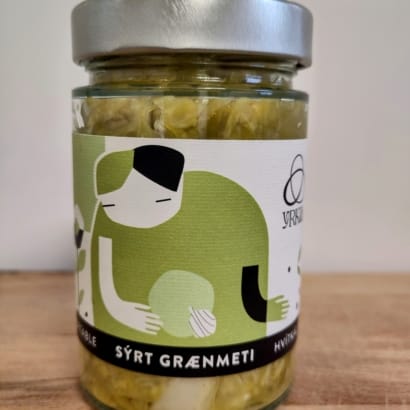 Sýrt hvítkál með hvítlauk - 280 g krukka