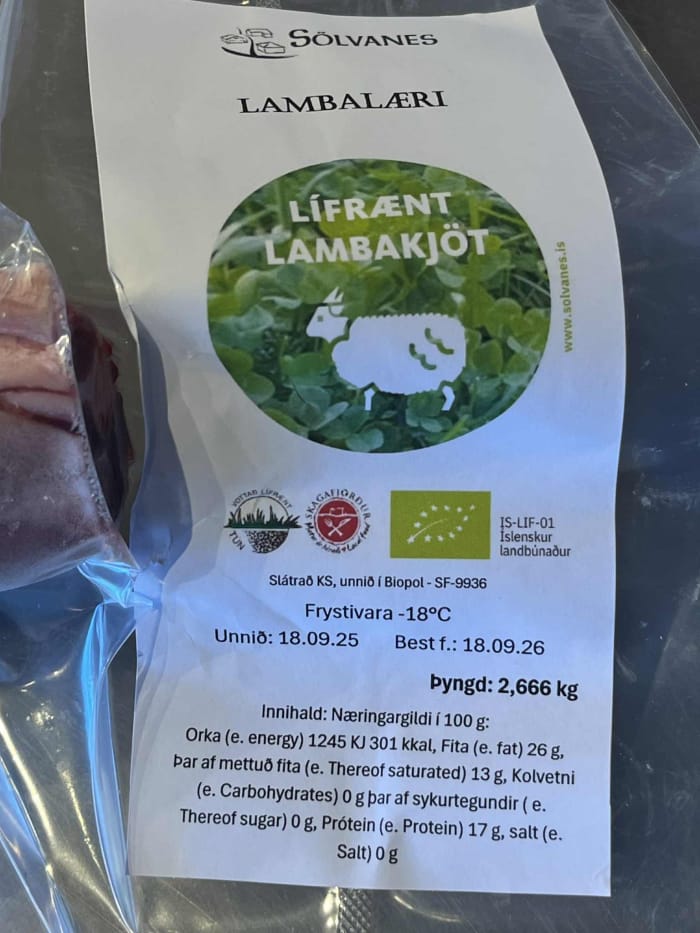 Lífrænt lambalæri frá Sölvanesi - Image 4