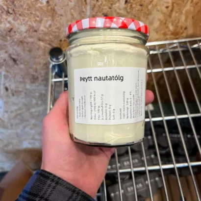 Þeytt nautatólg frá Hvammi - hrein