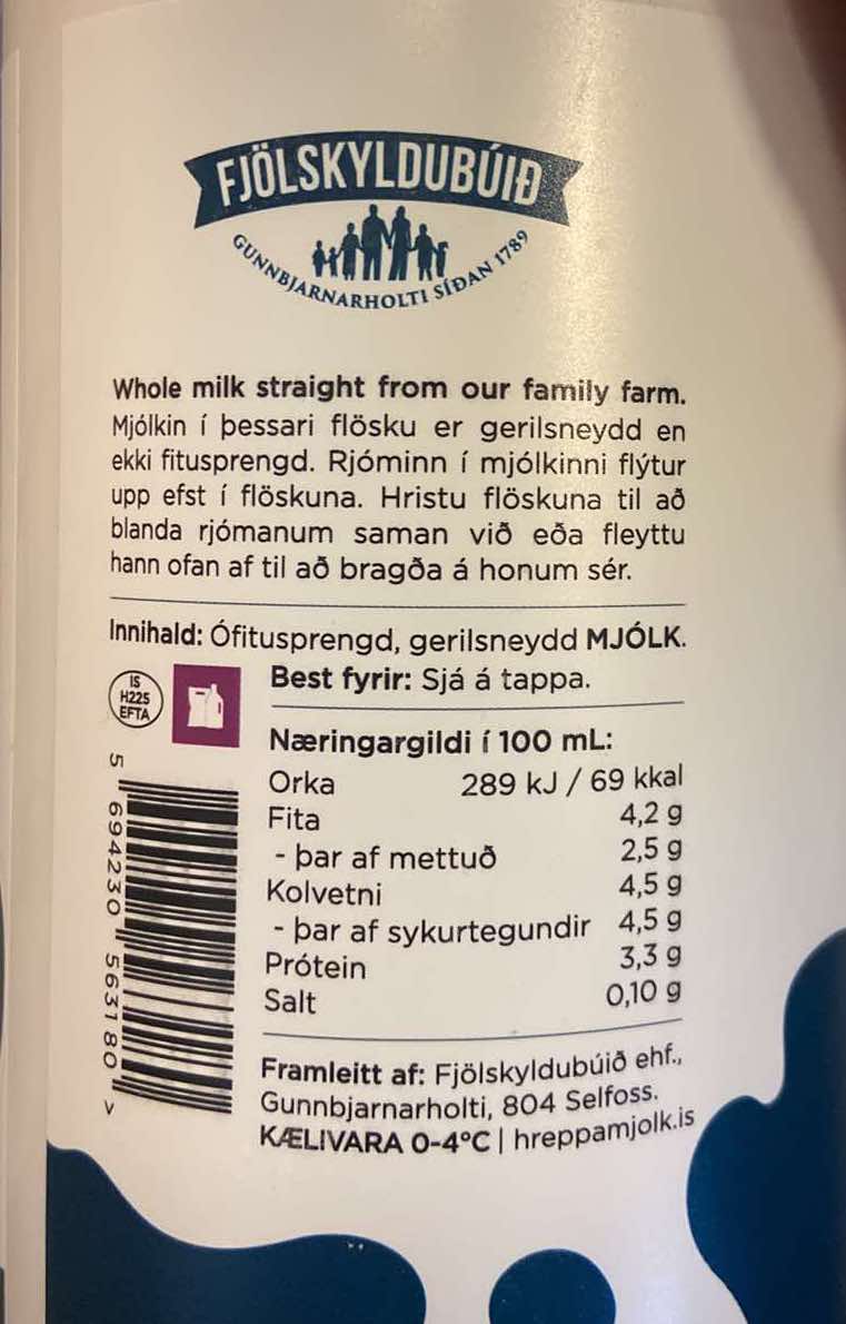 Hreppamjólk frá Gunnbjarnarholti - Image 3