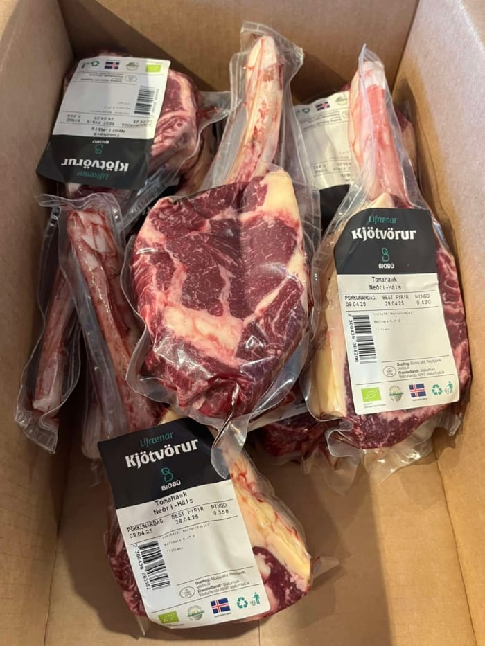 Fersk lífræn Tomahawk-steik frá Neðra-Hálsi - Image 2
