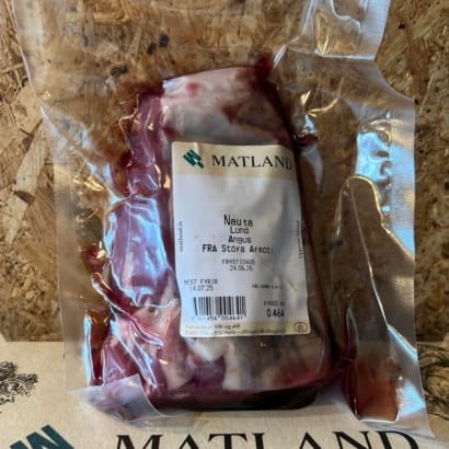 Fersk nautalund af 100% Angus frá Stóra-Ármóti