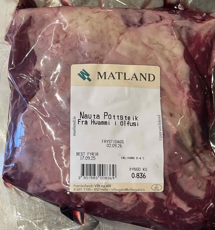 Pottsteik af Angus frá Hvammi