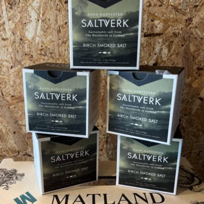 Birkireykt flögusalt frá Saltverki
