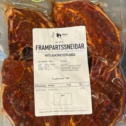 Frampartssneiðar í hvítlaukskryddblöndu frá Árdal