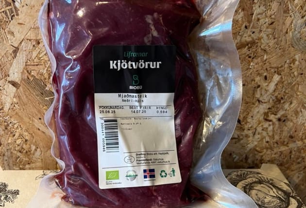 Fersk lífræn mjaðmasteik frá Neðra-Hálsi