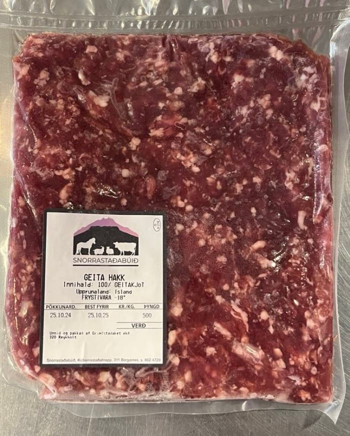 Geitahakk frá Snorrastöðum - 2 x 500 g