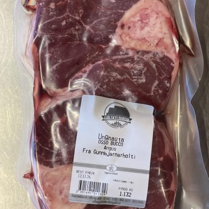 Osso bucco af Angus frá Gunnbjarnarholti