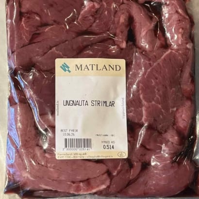 Stroganoff-strimlar frá Hvammi - 2 x 500 g