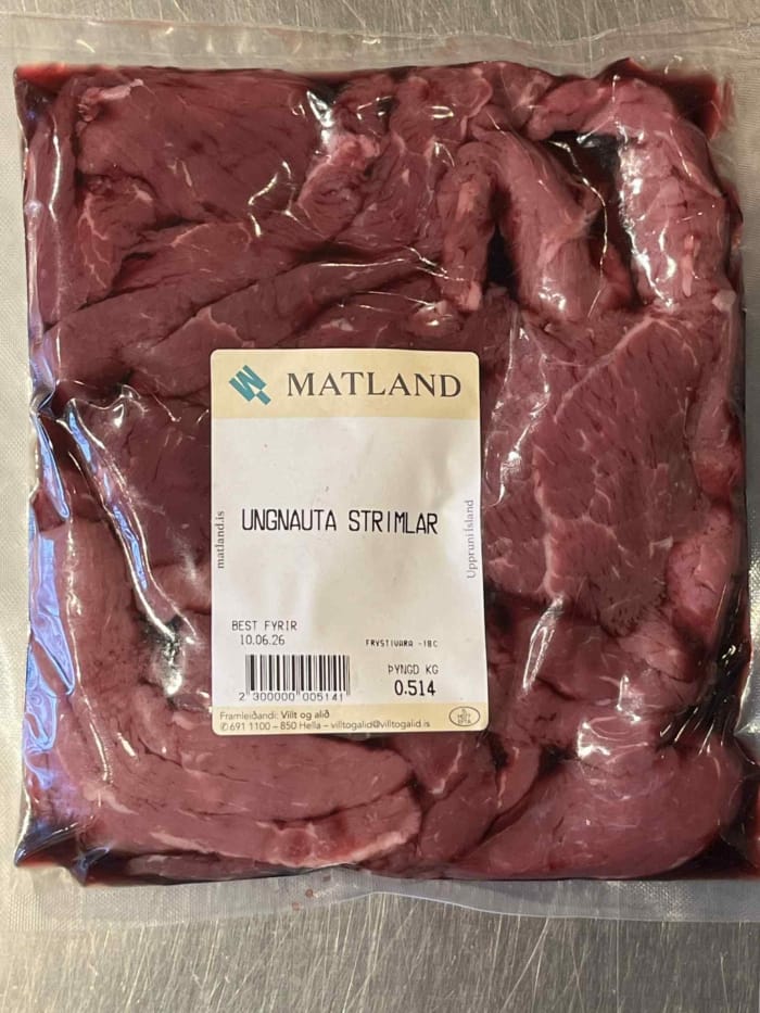 Stroganoff-strimlar frá Hvammi - 2 x 500 g