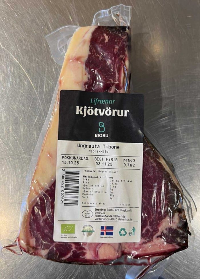 Fersk lífræn T-beinssteik frá Neðra-Hálsi - Image 2