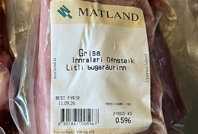 Ofnsteik (grísainnralæri) frá Litla búgarðinum