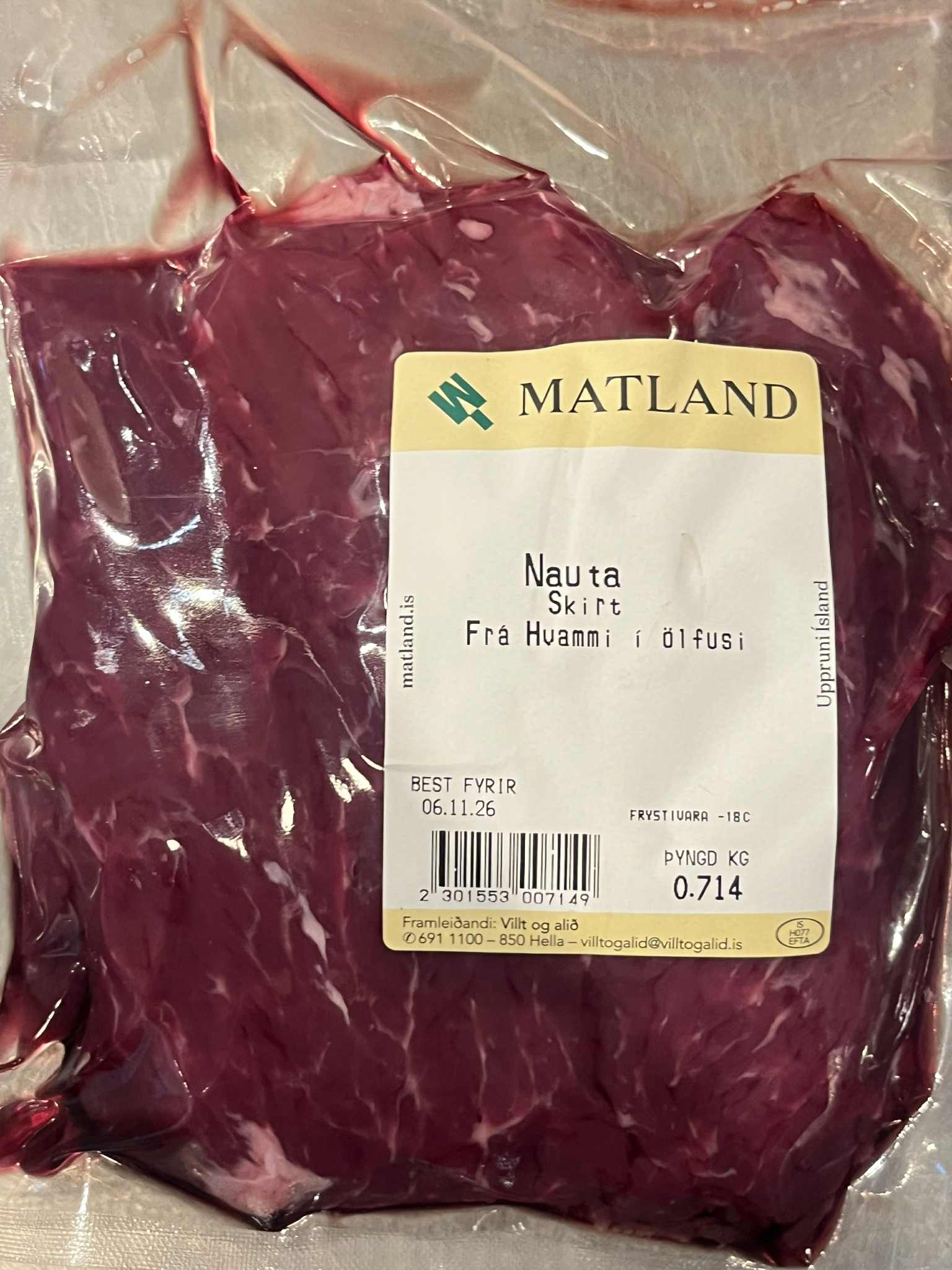 Ytra skirt af Angus frá Hvammi