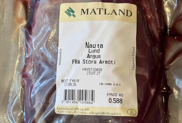Fersk lund af 100% Angus frá Stóra-Ármóti