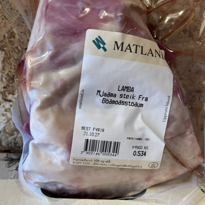 Mjaðmasteik frá Böðmóðsstöðum - beinlaust kjöt