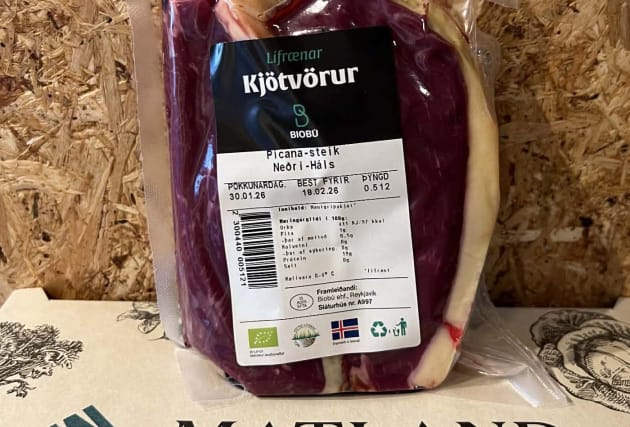 Lífræn Pichana-steik frá Neðra-Hálsi