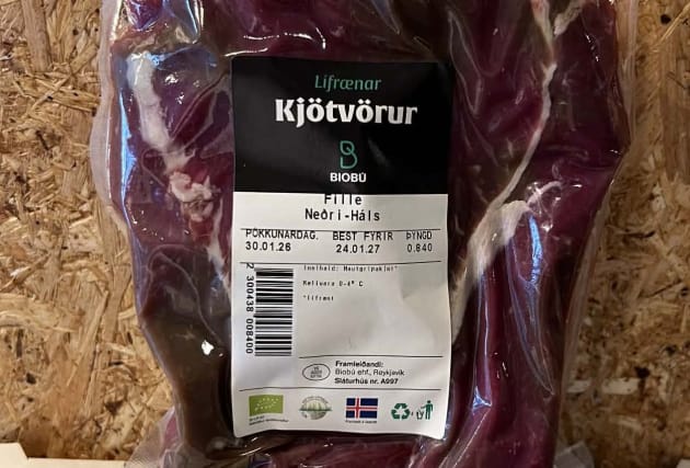 Ferskt lífrænt fille frá Neðra-Hálsi