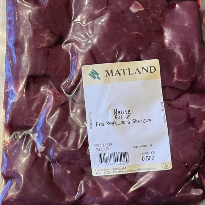 Gúllas frá Reykjum - 2 x 500 g