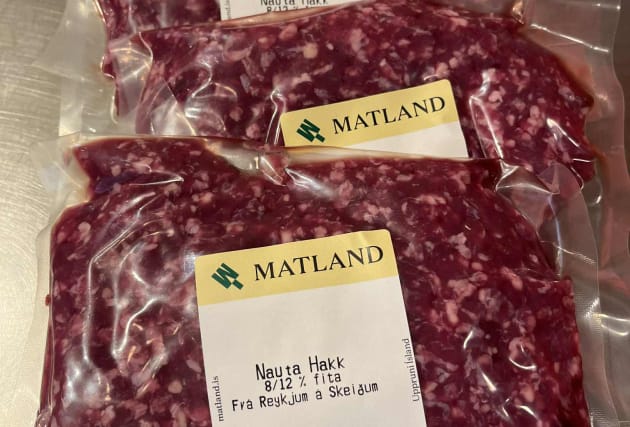 Litlir pakkar af nautahakki (8-12%) frá Reykjum - 5 pk x 300 g
