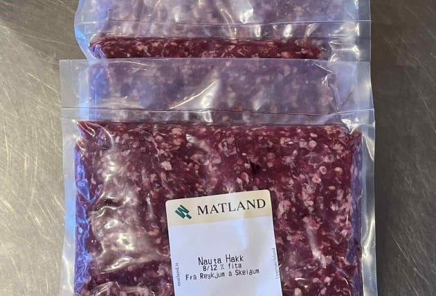 Nautahakk (8-12%) frá Reykjum - 5 x 500 g