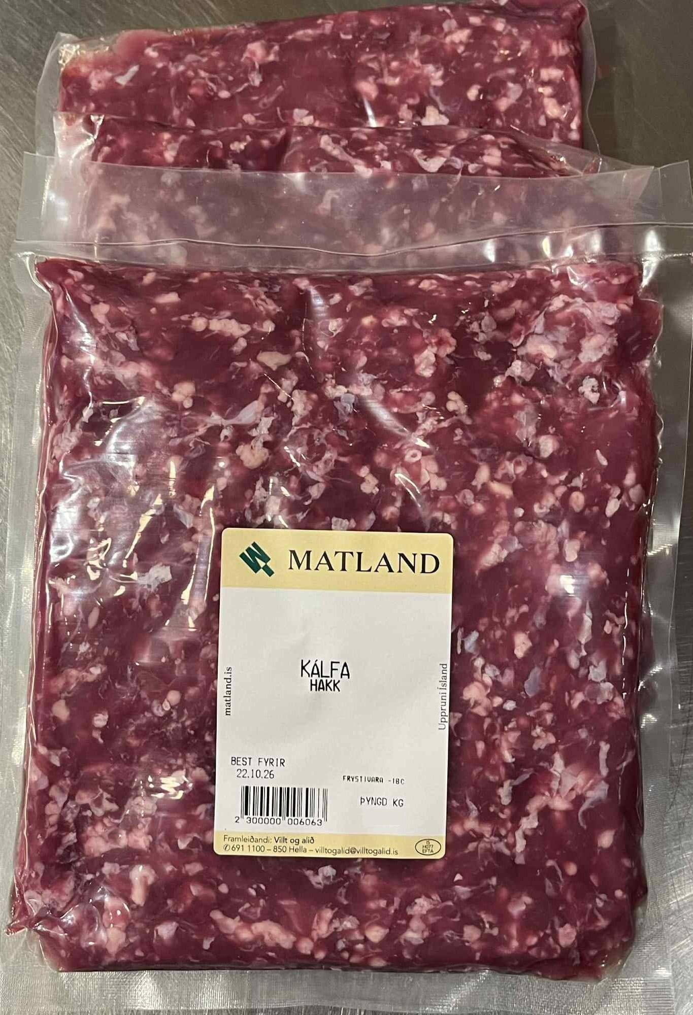 Kálfahakk frá Norðtungu - 3 pk x 500 g
