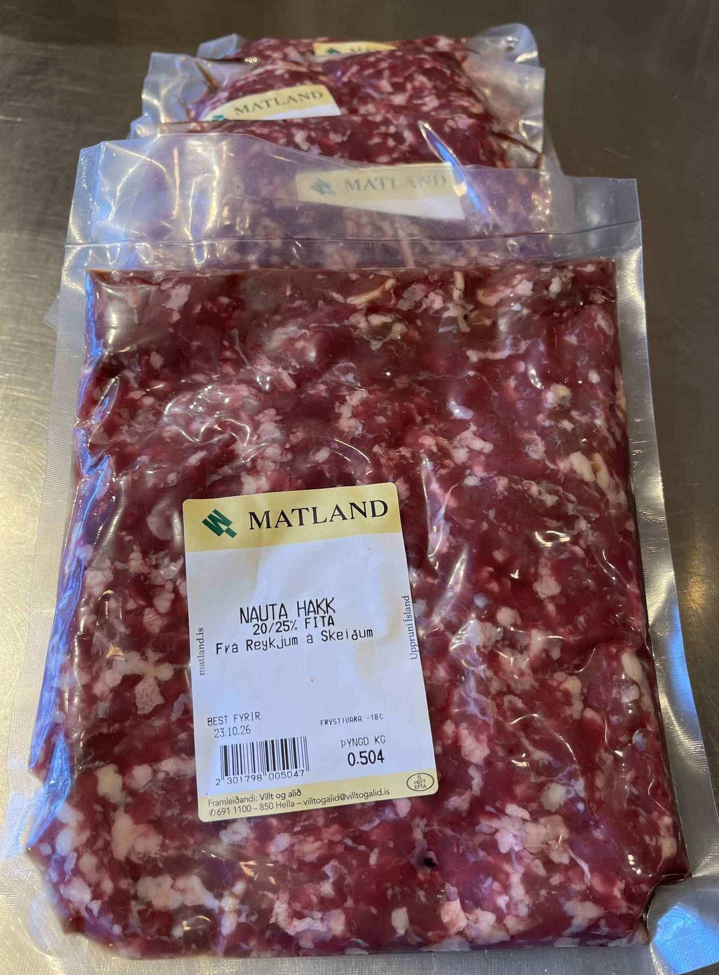 Ketóhakk (20-25%) frá Reykjum - 5 x 500 g - Image 2