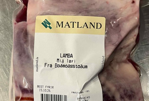 Lambamiðlæri frá Böðmóðsstöðum