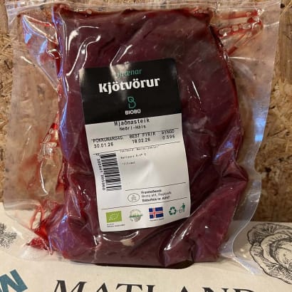 Fersk lífræn mjaðmasteik frá Neðra-Hálsi