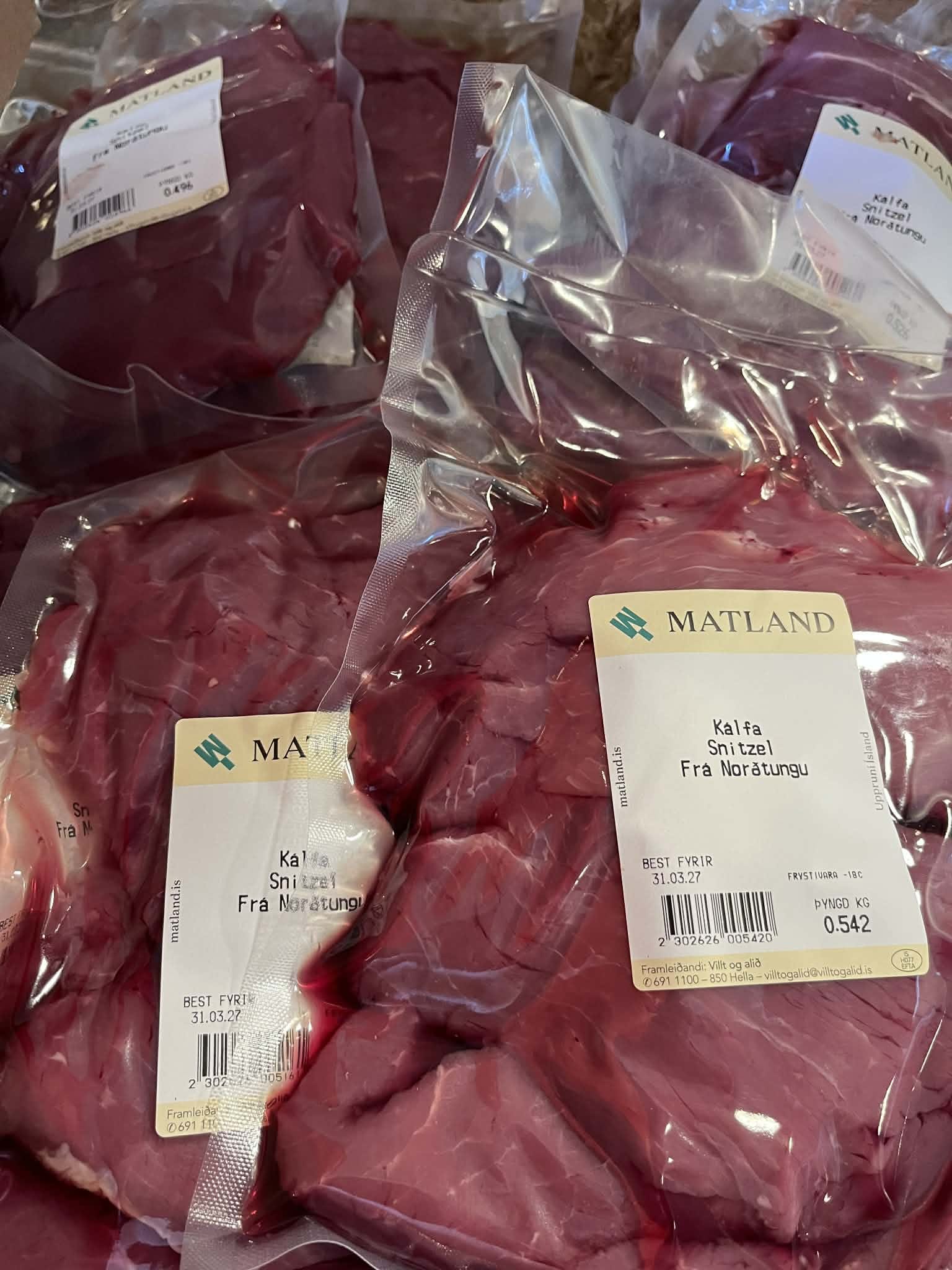 Kálfasnitsel frá Norðtungu