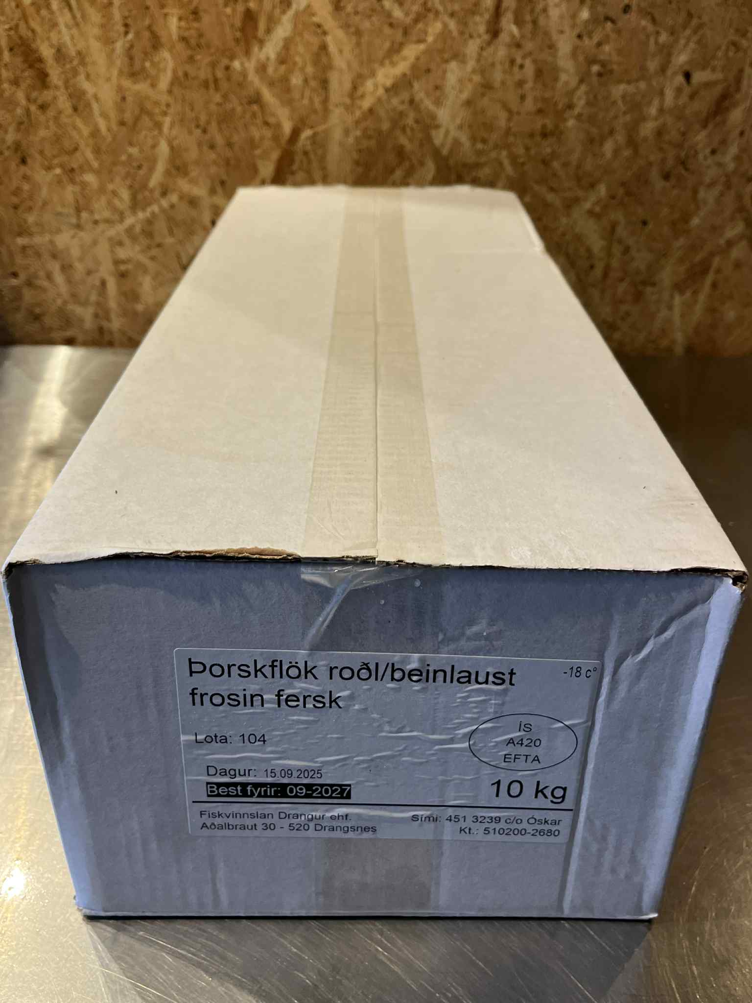 Þorskflök, roðlaus og beinlaus - 10 kg - Image 3