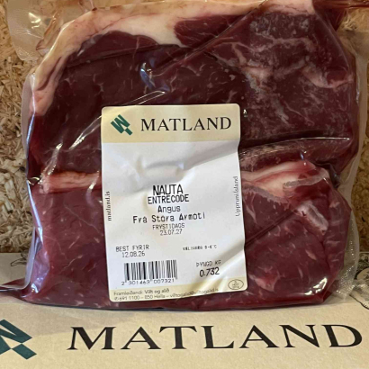 Ferskt Entrecote af 100% Angus frá Stóra-Ármóti