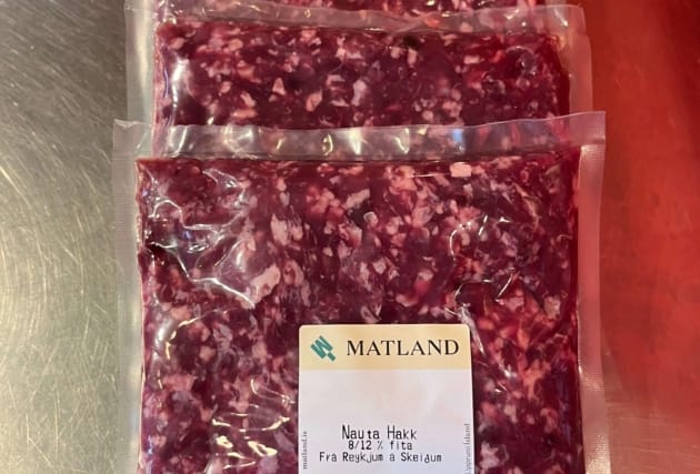 Nautahakk (8-12%) frá Reykjum - 5 x 500 g