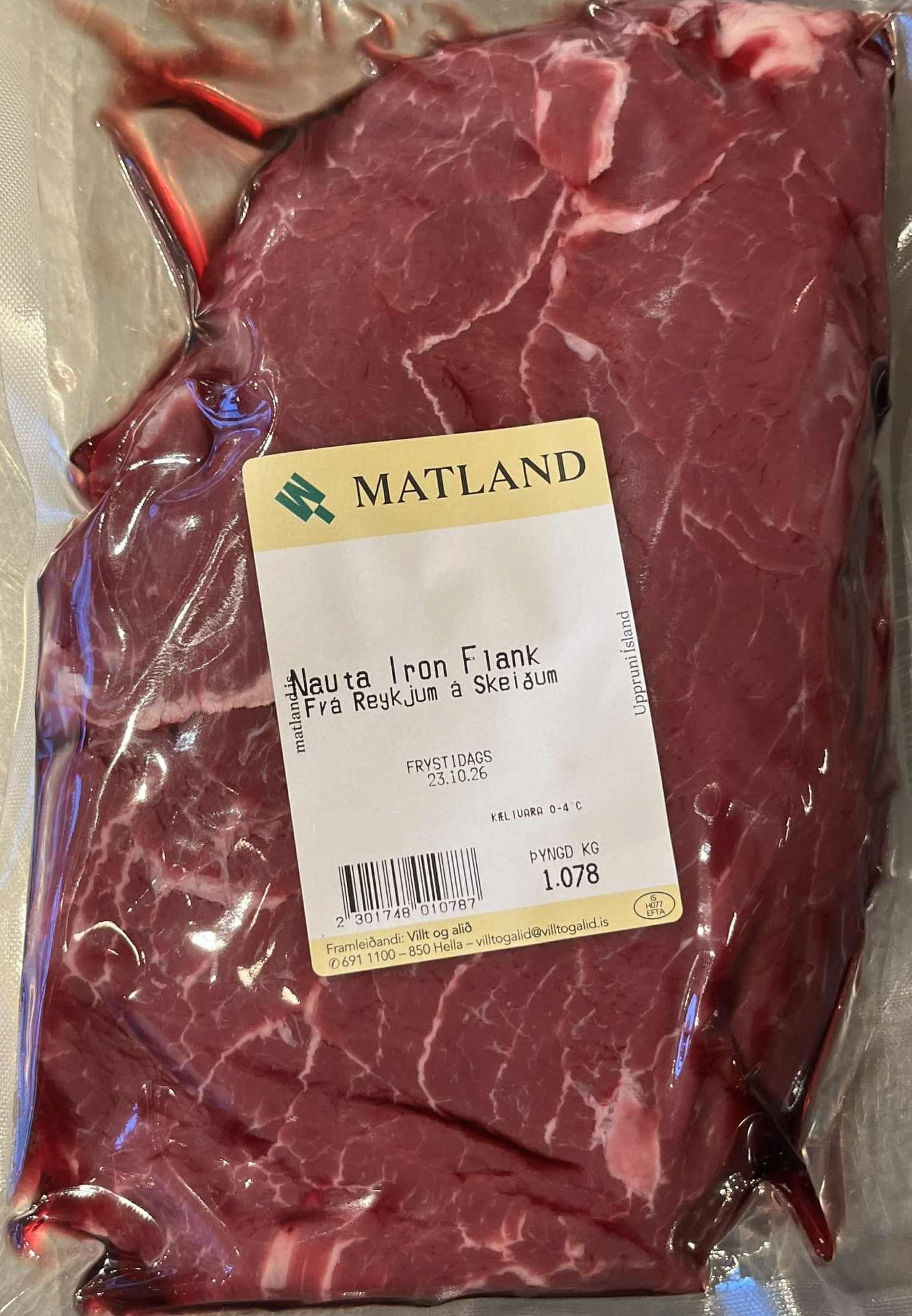 Flat Iron frá Reykjum