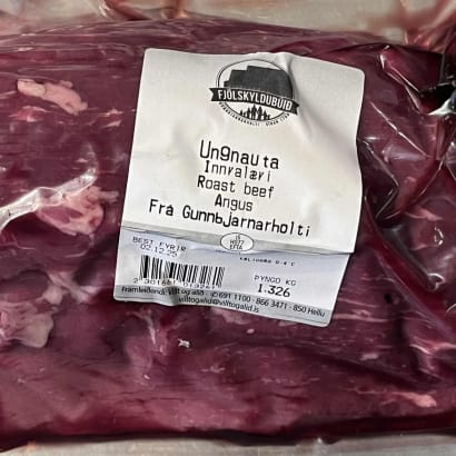 Roastbeef af Angus frá Gunnbjarnarholti