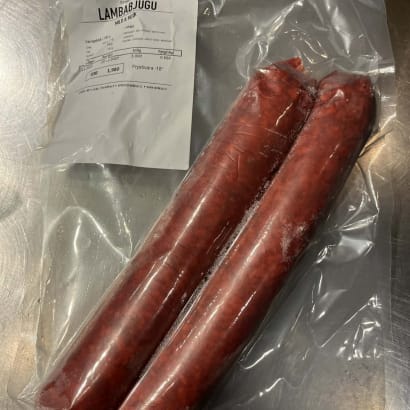 Reykt lambabjúgu frá Árdal - mild og mjúk - 2 stk.