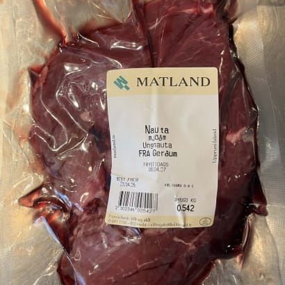 Fersk mjaðmasteik af Angus frá Gerðum