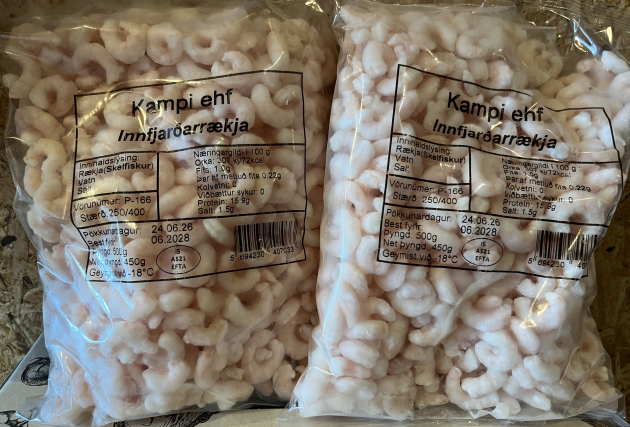 Innfjarðarrækja frá Vestfjörðum - 1 kg (2 x 500 g)