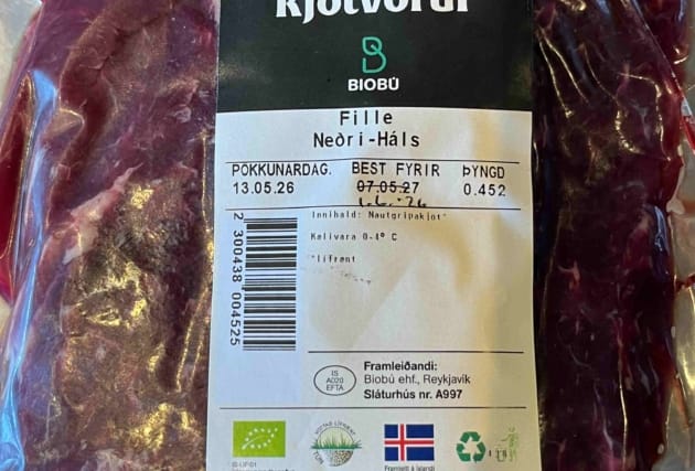 Ferskt lífrænt fille frá Neðra-Hálsi