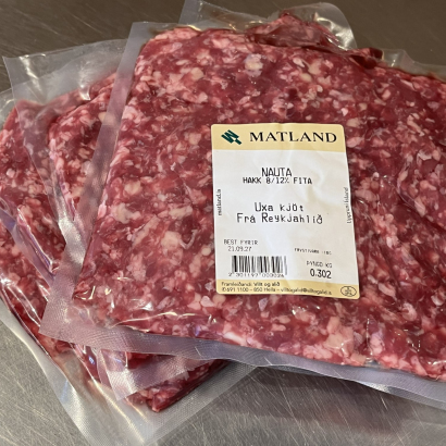 Litlir pakkar af ungnautahakki frá Reykjahlíð - 5 x 300 g
